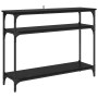 Mesa Consola Roble Negro 100 x 29 x 75 cm Madera de ingeniería en Mesas auxiliares | Comprar online en Foru.es