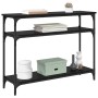 Mesa Consola Roble Negro 100 x 29 x 75 cm Madera de ingeniería en Mesas auxiliares | Comprar online en Foru.es
