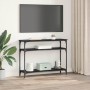 Mesa Consola Roble Negro 100 x 29 x 75 cm Madera de ingeniería en Mesas auxiliares | Comprar online en Foru.es