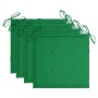 Sillas de jardín con cojines 4 unidades madera maciza de acacia de vidaXL, Sillas de jardín - Ref: Foro24-3075179, Precio: 49...