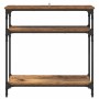 Mesa Consola con estante Madera envejecida 75 x 29 x 75 cm en Mesas auxiliares | Comprar online en Foru.es