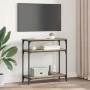 Mesa Consola con estante Roble artesanal 75 x 29 x 75 cm en Mesas auxiliares | Comprar online en Foru.es