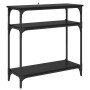 Mesa Consola Roble Negro 75 x 29 x 75 cm Madera de ingeniería en Mesas auxiliares | Comprar online en Foru.es