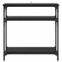 Mesa Consola Roble Negro 75 x 29 x 75 cm Madera de ingeniería en Mesas auxiliares | Comprar online en Foru.es