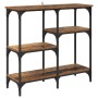 Mesa Consola con estante Madera envejecida 80 x 29 x 75 cm en Mesas auxiliares | Comprar online en Foru.es