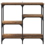 Mesa Consola con estante Madera envejecida 80 x 29 x 75 cm en Mesas auxiliares | Comprar online en Foru.es