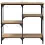 Mesa Consola con estante Roble artesanal 80 x 29 x 75 cm en Mesas auxiliares | Comprar online en Foru.es