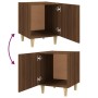 Mesita de noche madera contrachapada color roble marrón de vidaXL, Mesitas de noche - Ref: Foro24-817313, Precio: 27,33 €, De...