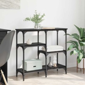 con estante con almacenamiento Roble negro Madera contrachapada en Mesas auxiliares | Comprar online en Foru.es