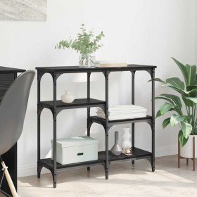 con estante con almacenamiento Roble negro Madera contrachapada en Mesas auxiliares | Comprar online en Foru.es