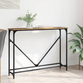 Mesa Consola Manual Madera envejecida 102 x 23 x 75 cm en Mesas auxiliares | Comprar online en Foru.es