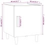 Mesita de noche madera contrachapada color roble marrón de vidaXL, Mesitas de noche - Ref: Foro24-817313, Precio: 27,33 €, De...