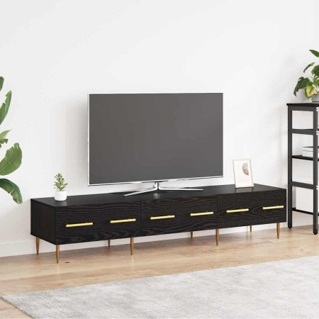 Gabinete de TV con cajón Roble Negro 150 x 36 x 30 cm en Muebles TV | Comprar online en Foru.es
