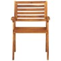 Sillas de jardín con cojines 4 unidades madera maciza de acacia de vidaXL, Sillas de jardín - Ref: Foro24-3075190, Precio: 50...