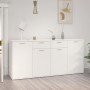 Aparador de madera de ingeniería blanco brillo 160x36x75 cm de vidaXL, Aparadores - Ref: Foro24-3074933, Precio: 211,80 €, De...