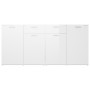 Aparador de madera de ingeniería blanco brillo 160x36x75 cm de vidaXL, Aparadores - Ref: Foro24-3074933, Precio: 211,80 €, De...