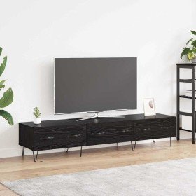 Gabinete de TV con cajón Roble negro 150 x 36 x 30 cm en Muebles TV | Comprar online en Foru.es