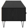 Gabinete de TV con cajón Roble negro 150 x 36 x 30 cm en Muebles TV | Comprar online en Foru.es
