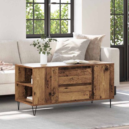 Mesa de Café con cajón Madera envejecida 102 x 44,5 x 50 cm en Mesas de centro | Comprar online en Foru.es