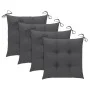Garden chairs with cushions, 4 units, solid acacia wood. by vidaXL, Garden chairs - Ref: Foro24-3075189, Price: 383,26 €, Dis...