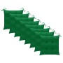 Sillas de jardín 8 uds madera maciza de teca con cojines de vidaXL, Sillas de jardín - Ref: Foro24-3075221, Precio: 771,58 €,...