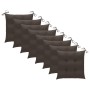 Sillas de jardín 8 uds madera maciza de teca con cojines de vidaXL, Sillas de jardín - Ref: Foro24-3075224, Precio: 765,57 €,...