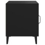Mesitas de noche 2 unidades madera contrachapada negra de vidaXL, Mesitas de noche - Ref: Foro24-812063, Precio: 70,35 €, Des...