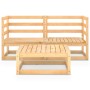 Juego de muebles de jardín 3 piezas madera maciza de pino de vidaXL, Conjuntos de jardín - Ref: Foro24-3075249, Precio: 150,8...