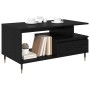 Mesa de Café Roble Negro 90 x 49 x 45 cm Madera de ingeniería en Mesas de centro | Comprar online en Foru.es