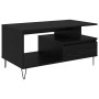 Mesa de Café Roble Negro 90 x 49 x 45 cm Madera de ingeniería en Mesas de centro | Comprar online en Foru.es