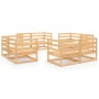 Juego de muebles de jardín 8 piezas madera maciza de pino de vidaXL, Conjuntos de jardín - Ref: Foro24-3075284, Precio: 377,9...