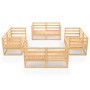 Juego de muebles de jardín 8 piezas madera maciza de pino de vidaXL, Conjuntos de jardín - Ref: Foro24-3075284, Precio: 377,9...