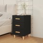 Mesita de noche madera de ingeniería negro 40x40x66 cm de vidaXL, Mesitas de noche - Ref: Foro24-812079, Precio: 62,48 €, Des...