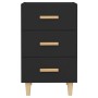Mesita de noche madera de ingeniería negro 40x40x66 cm de vidaXL, Mesitas de noche - Ref: Foro24-812079, Precio: 62,48 €, Des...