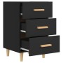 Mesita de noche madera de ingeniería negro 40x40x66 cm de vidaXL, Mesitas de noche - Ref: Foro24-812079, Precio: 62,48 €, Des...