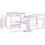 Gabinete de TV Madera Vieja 160 x 35 x 55 cm en Muebles TV | Comprar online en Foru.es