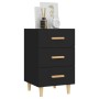 Mesita de noche madera de ingeniería negro 40x40x66 cm de vidaXL, Mesitas de noche - Ref: Foro24-812079, Precio: 62,48 €, Des...
