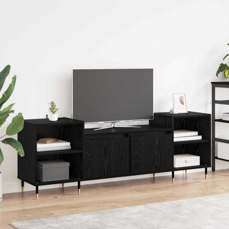 Gabinete de TV Roble Negro 160 x 35 x 55 cm en Muebles TV | Comprar online en Foru.es