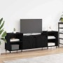 Gabinete de TV Roble Negro 160 x 35 x 55 cm en Muebles TV | Comprar online en Foru.es