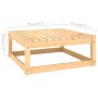 Reposapiés de jardín con cojines 2 uds madera maciza de pino de vidaXL, Sofás modulares de exterior - Ref: Foro24-3076279, Pr...