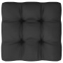 Reposapiés de jardín con cojines 2 uds madera maciza de pino de vidaXL, Sofás modulares de exterior - Ref: Foro24-3076280, Pr...