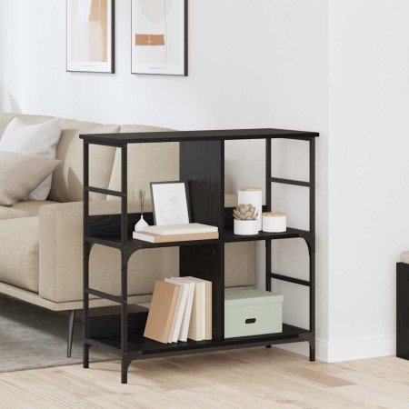 Estante de libros Roble negro 78.5 x 33 x 82 cm en Librerías y estanterías | Comprar online en Foru.es