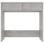 Escritorio de madera contrachapada gris hormigón 80x40x75 cm de vidaXL, Escritorios - Ref: Foro24-801359, Precio: 52,16 €, De...