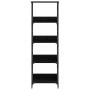 Estante de libros Roble Negro 50 x 33 x 153 cm en Librerías y estanterías | Comprar online en Foru.es