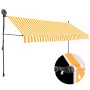 Toldo manual retráctil con LED blanco y naranja 350 cm en Toldos | Comprar online en Foru.es