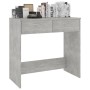 Escritorio de madera contrachapada gris hormigón 80x40x75 cm de vidaXL, Escritorios - Ref: Foro24-801359, Precio: 52,16 €, De...