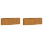 Jardineras de pared 2 uds acero corten oxidado 53x10x17 cm de vidaXL, Maceteros y jardineras - Ref: Foro24-823686, Precio: 52...