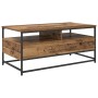 Mesa de Café con cajón Madera envejecida 100 x 51 x 45 cm en Mesas de centro | Comprar online en Foru.es