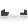 Muebles de jardín 6 piezas con cojines de madera de pino maciza de vidaXL, Conjuntos de jardín - Ref: Foro24-3076360, Precio:...