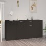 Aparador de madera de ingeniería negro 160x36x75 cm de vidaXL, Aparadores - Ref: Foro24-3074928, Precio: 179,46 €, Descuento: %